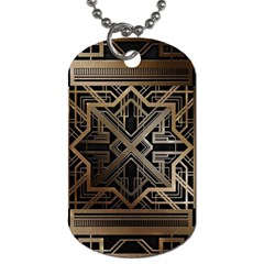 Art Nouveau Dog Tag (two Sides)