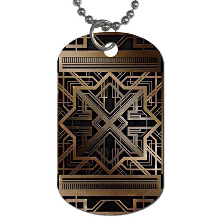 art nouveau Dog Tag (Two Sides)