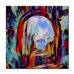 abstract tunnel Tile Coasters Front