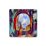 abstract tunnel Square Magnet Front