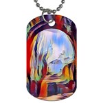 abstract tunnel Dog Tag (Two Sides) Back