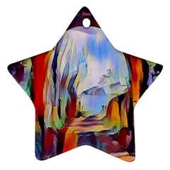 Abstract Tunnel Star Ornament (two Sides)