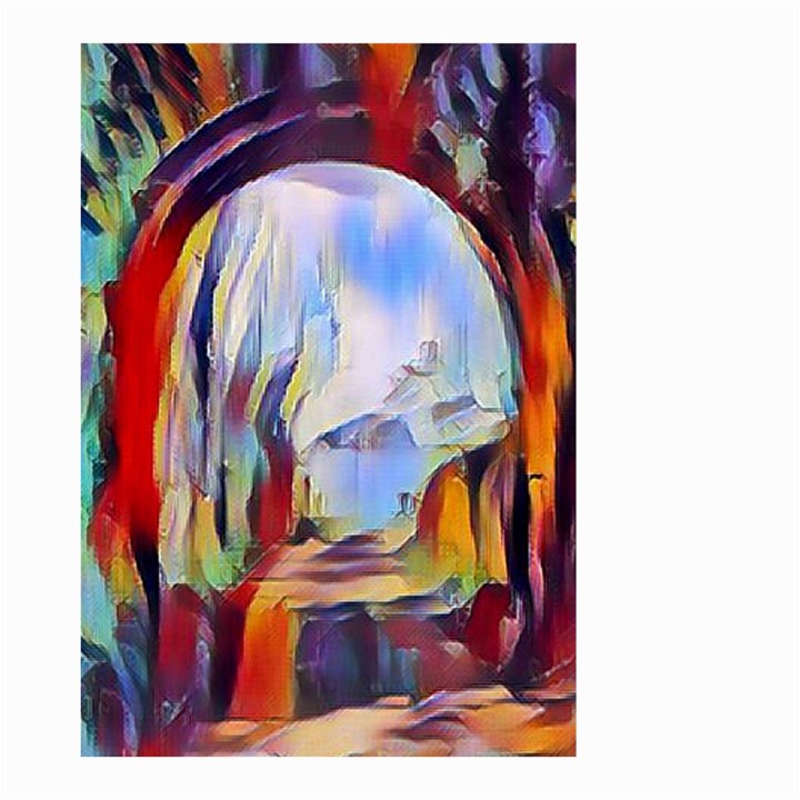 abstract tunnel Small Garden Flag (Two Sides)