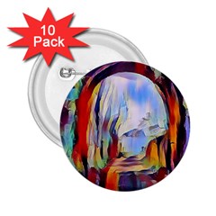 Abstract Tunnel 2 25  Buttons (10 Pack)  by NouveauDesign