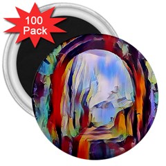 Abstract Tunnel 3  Magnets (100 Pack) by NouveauDesign