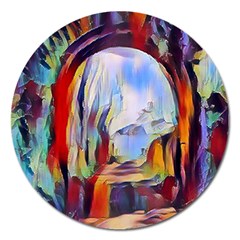 Abstract Tunnel Magnet 5  (round) by NouveauDesign