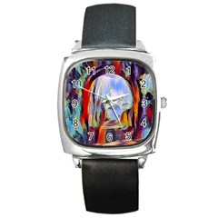 Abstract Tunnel Square Metal Watch by NouveauDesign