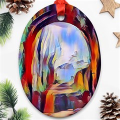 Abstract Tunnel Oval Ornament (two Sides) by NouveauDesign