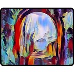 abstract tunnel Double Sided Fleece Blanket (Medium)  58.8 x47.4  Blanket Back