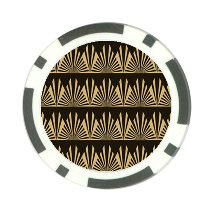 Art deco Poker Chip Card Guard (10 pack)