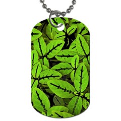 Nature Print Pattern Dog Tag (one Side) by dflcprints