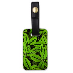 Nature Print Pattern Luggage Tags (one Side)  by dflcprints