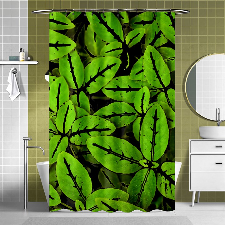 Nature Print Pattern Shower Curtain 48  x 72  (Small) 