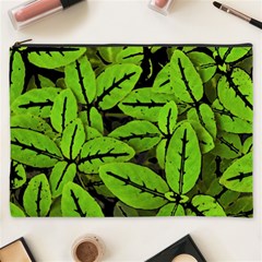 Nature Print Pattern Cosmetic Bag (xxxl)  by dflcprints