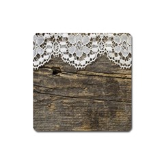 Shabbychicwoodwall Square Magnet by NouveauDesign