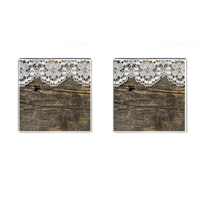 Shabbychicwoodwall Cufflinks (Square)