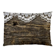 Shabbychicwoodwall Pillow Case by NouveauDesign