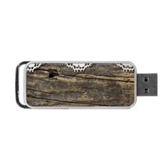 Shabbychicwoodwall Portable Usb Flash (one Side) by NouveauDesign