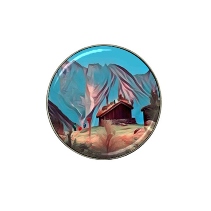 Modern Norway painting Hat Clip Ball Marker