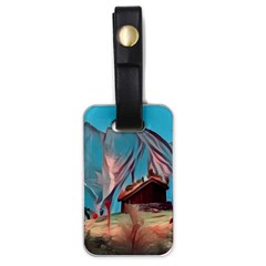 Modern Norway Painting Luggage Tags (one Side)  by NouveauDesign