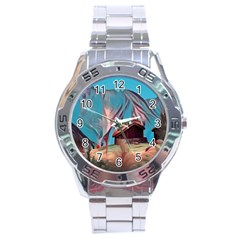 Modern Norway Painting Stainless Steel Analogue Watch by NouveauDesign