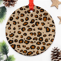 Leopard Print Ornament (round) by TRENDYcouture