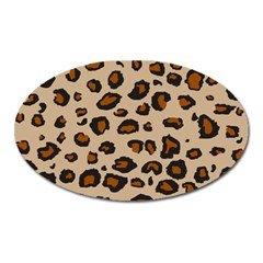 Leopard Print Oval Magnet by TRENDYcouture