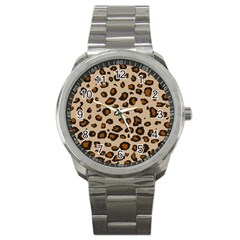 Leopard Print Sport Metal Watch by TRENDYcouture