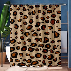 Leopard Print Shower Curtain 60  X 72  (medium)  by TRENDYcouture