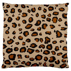 Leopard Print Large Cushion Case (two Sides) by TRENDYcouture