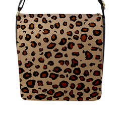 Leopard Print Flap Messenger Bag (l)  by TRENDYcouture