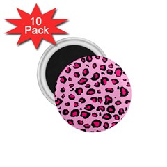 Pink Leopard 1 75  Magnets (10 Pack)  by TRENDYcouture