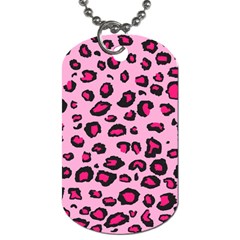 Pink Leopard Dog Tag (one Side)