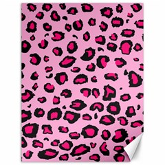 Pink Leopard Canvas 12  X 16   by TRENDYcouture