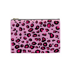 Pink Leopard Cosmetic Bag (medium) 