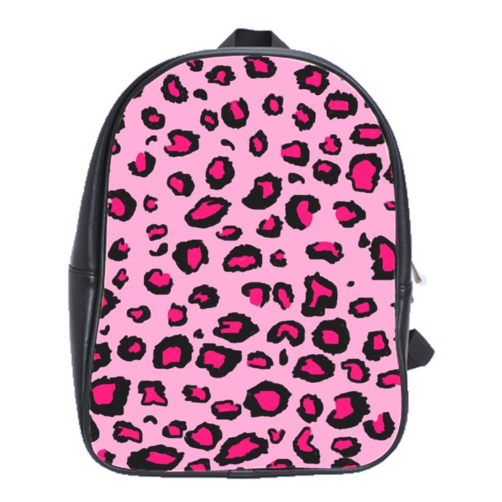 Pink Leopard School Bag (Large)