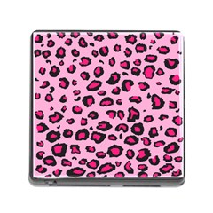 Pink Leopard Memory Card Reader (square) by TRENDYcouture