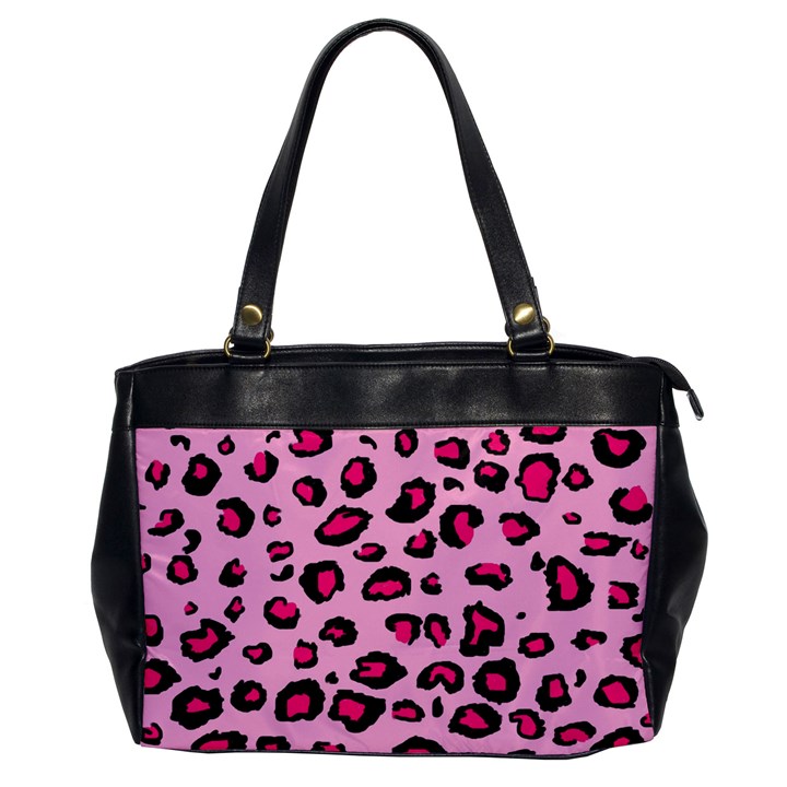 Pink Leopard Office Handbags