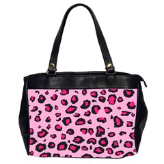 Pink Leopard Office Handbags (2 Sides)  by TRENDYcouture