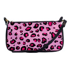 Pink Leopard Shoulder Clutch Bags