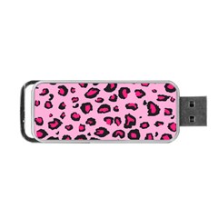 Pink Leopard Portable Usb Flash (two Sides)