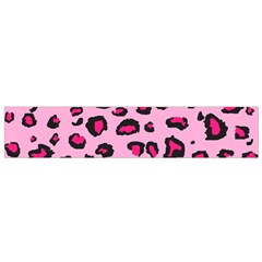 Pink Leopard Flano Scarf (small)