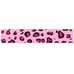 Pink Leopard Flano Scarf (large)