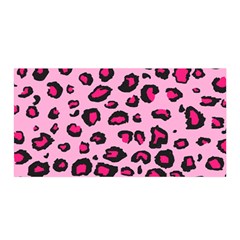 Pink Leopard Satin Wrap