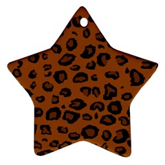 Dark Leopard Ornament (star) by TRENDYcouture