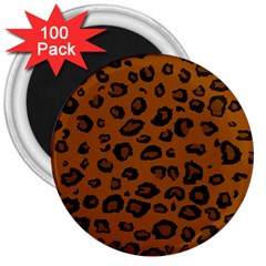 Dark Leopard 3  Magnets (100 Pack) by TRENDYcouture