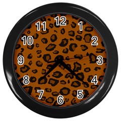 Dark Leopard Wall Clocks (black) by TRENDYcouture