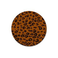 Dark Leopard Magnet 3  (round) by TRENDYcouture