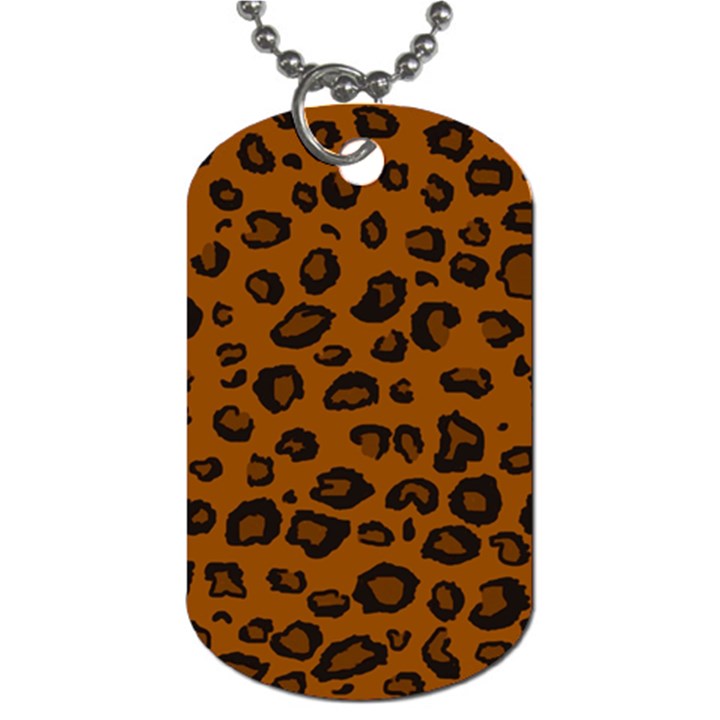 Dark Leopard Dog Tag (Two Sides)