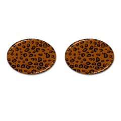 Dark Leopard Cufflinks (oval) by TRENDYcouture